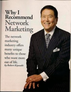 Robert Kiyosaki mencadangkan network marketing sebagai bisnes masa hadapan