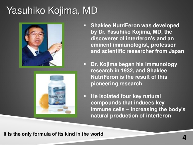 Dr Kojima adalah penemu interferon dan juga mencipta nutriferon