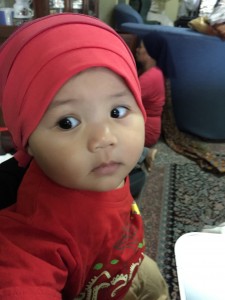 Sarah kini berusia setahun, alhamdulillah