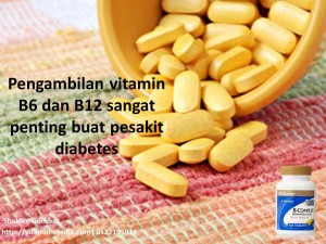 Pengambilan vitamin B sangat penting kepada pesakit diabetes terutama dari segi kesihatan saraf