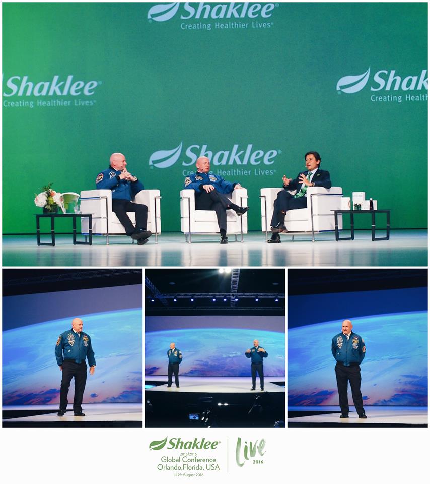 Angkasawan Shaklee semasa ditemuramah oleh CEO Shaklee, Roger Barnett menyatakan penghargaan kepada Shaklee yang membantunya kekal sihat di angkasa