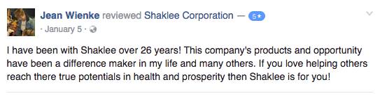 Pengguna Shaklee selama 25 tahun