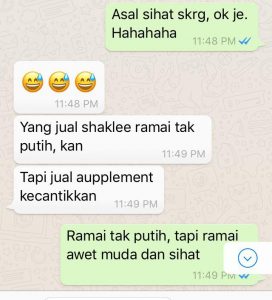 Soalan Pedih Kepada Penjual Shaklee