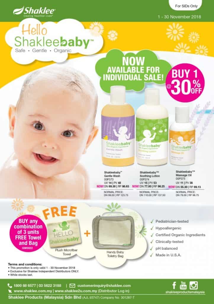 Promosi November 2018 ShakleeBaby murah-murah sangat