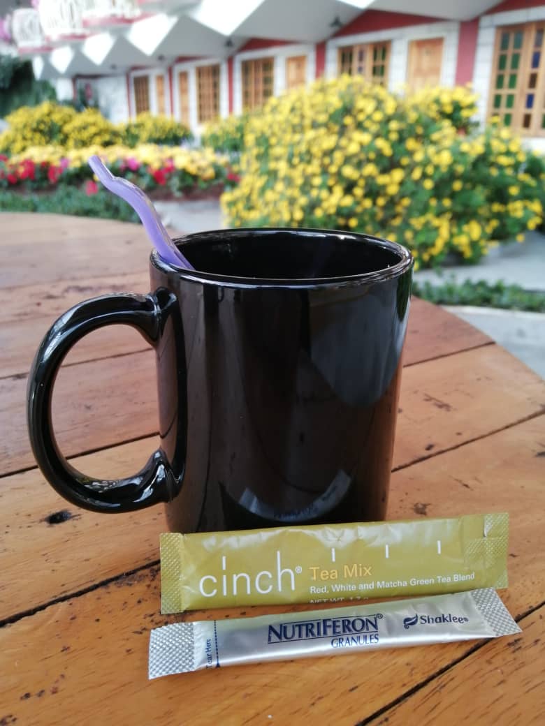 Cinch Tea diamalkan setiap hari untuk kuruskan badan dan tingkatkan tenaga dan alfa wave