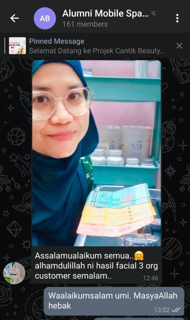 Bila part time job mobile spa selain flexible time, duit cash yang dapat pun banyak