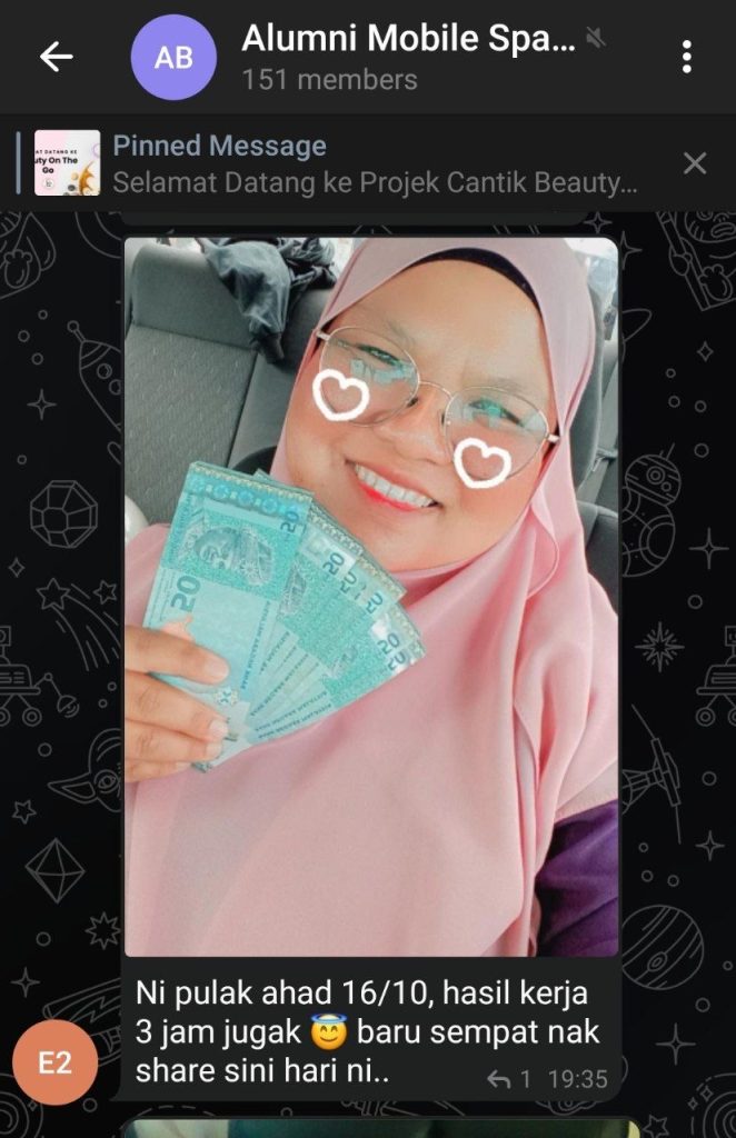 Sekali buat part time job mobile spa, boleh dapat ratus-ratus RM