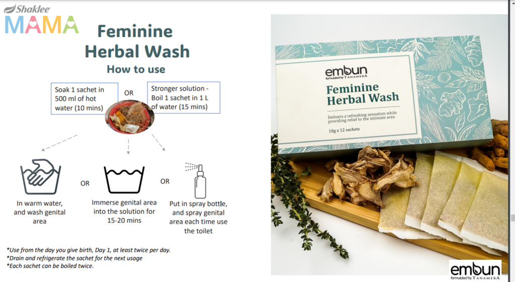 Feminine Herbal Wash Untuk Set Ibu Menyusu Berpantang Shaklee