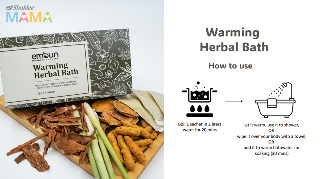 Warming Herbal Bath Untuk Set Ibu Menyusu Berpantang Shaklee