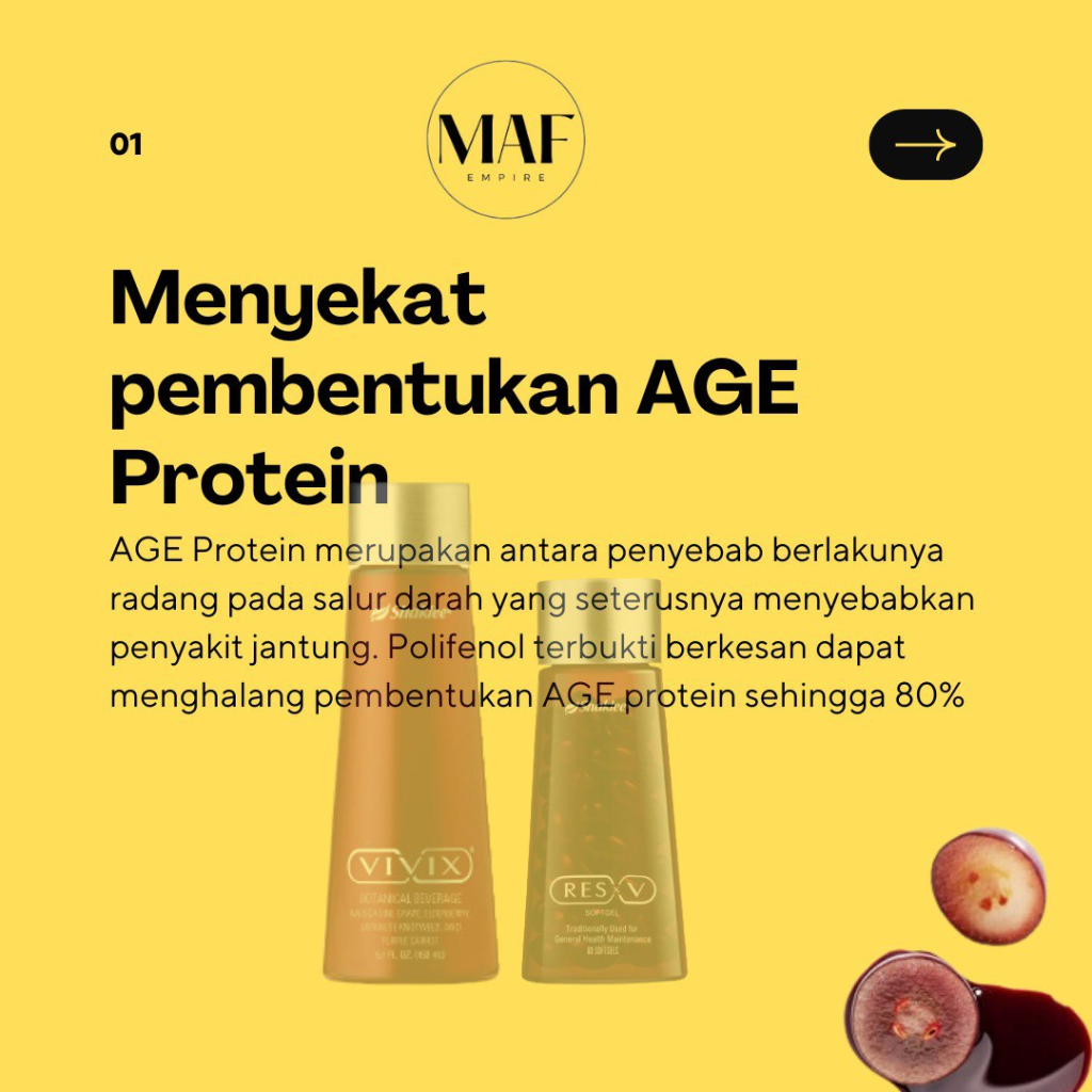 Polifenol menyekat pembentukan age protein