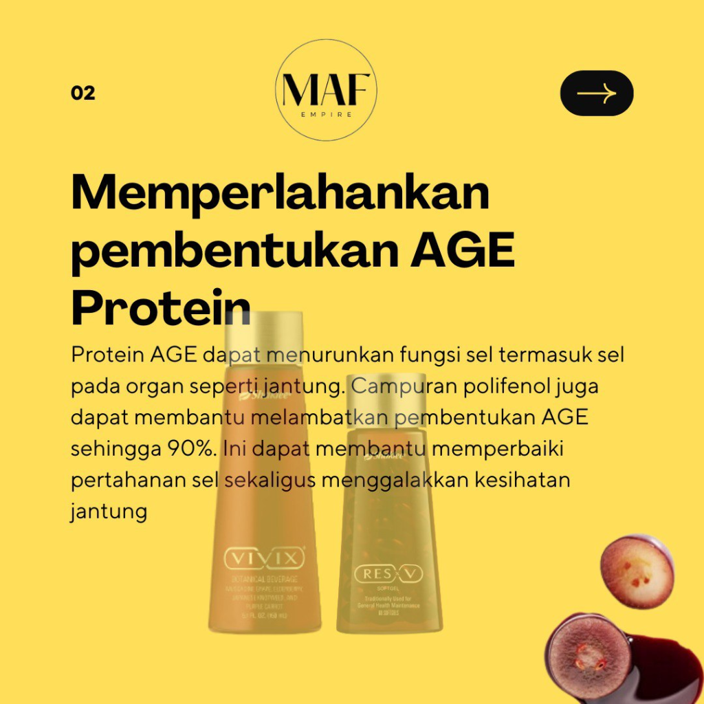Polifenol memperlahankan age protein