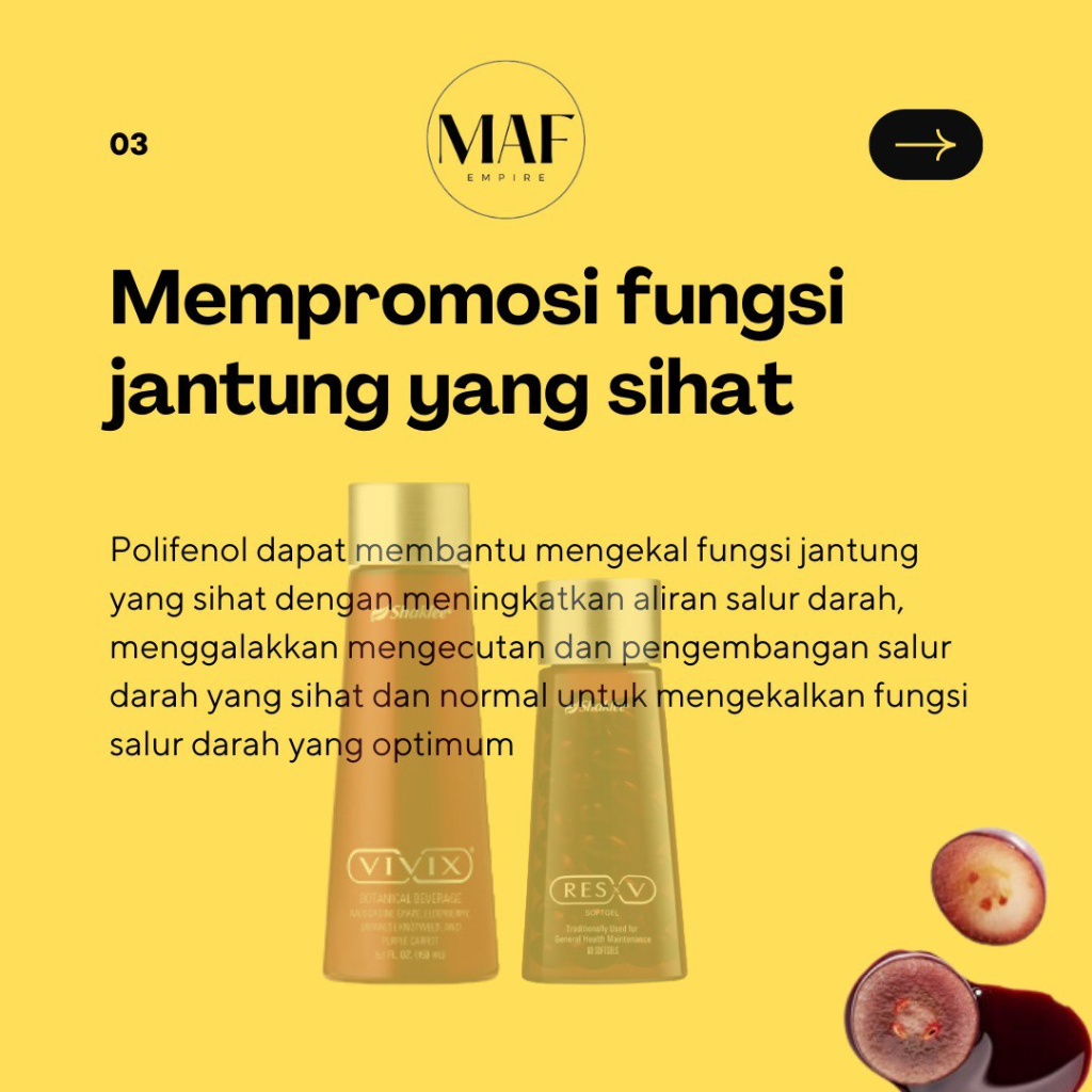 Polifenol mempromosi kesihatan salur darah