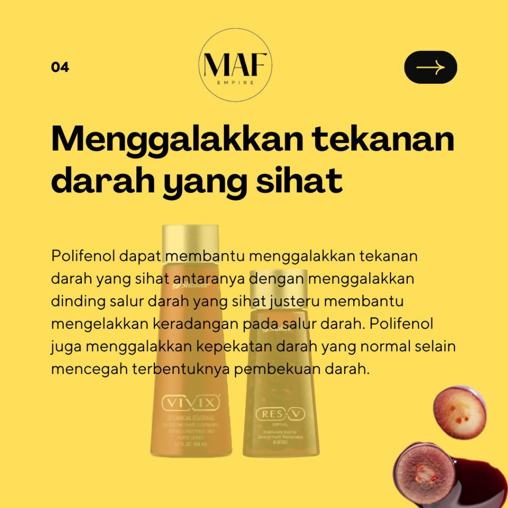 Polifenol mempromosi tekanan darah sihat