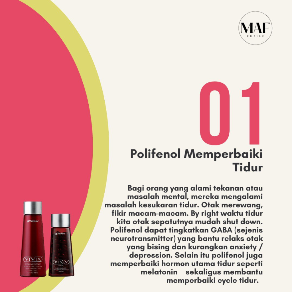 Polifenol memperbaiki tidur