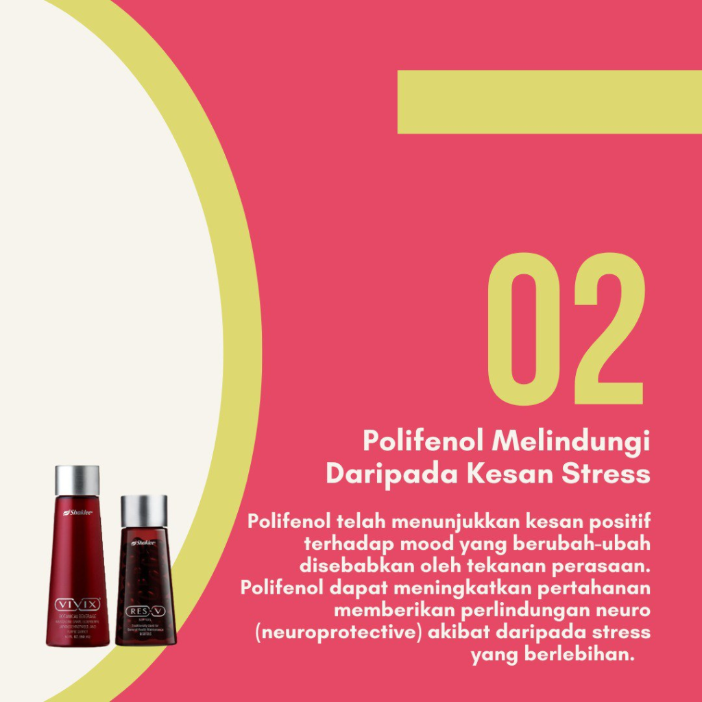 Polifenol melindungi daripada kesan stress